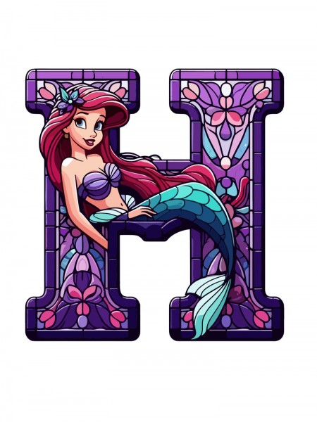 DENİZ KIZI H HARF 19 CM