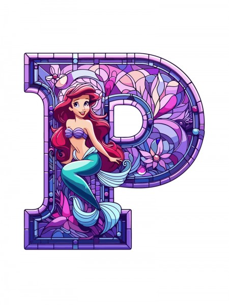 DENİZ KIZI P HARF 19 CM