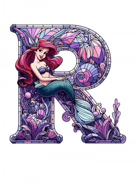 DENİZ KIZI R HARF 19 CM DENİZ KIZI R HARF 19 CM