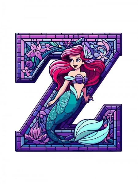 DENİZ KIZI Z HARF 19 CM DENİZ KIZI Z HARF 19 CM